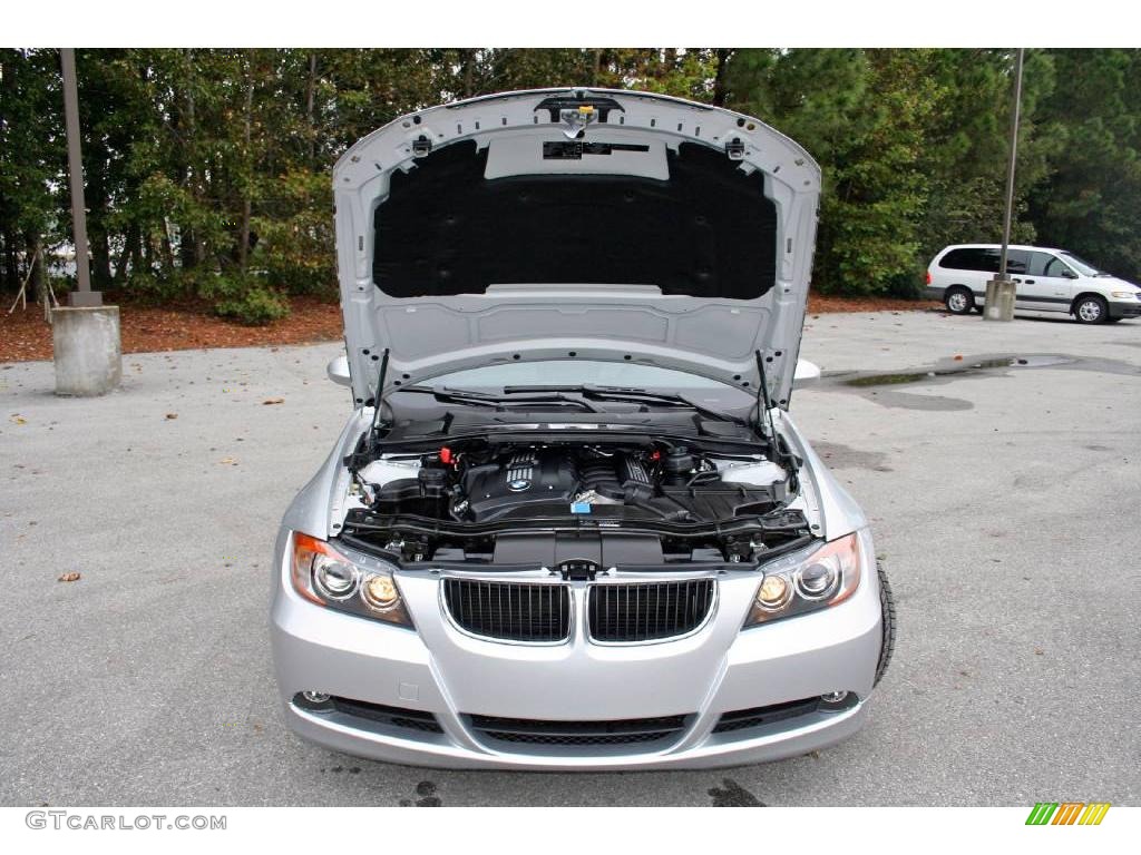 2007 3 Series 328i Sedan - Titanium Silver Metallic / Grey photo #27