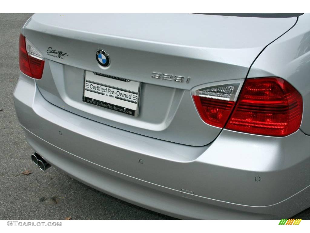 2007 3 Series 328i Sedan - Titanium Silver Metallic / Grey photo #29