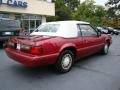 1993 Electric Red Metallic Ford Mustang LX Convertible  photo #8