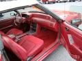 1993 Electric Red Metallic Ford Mustang LX Convertible  photo #11