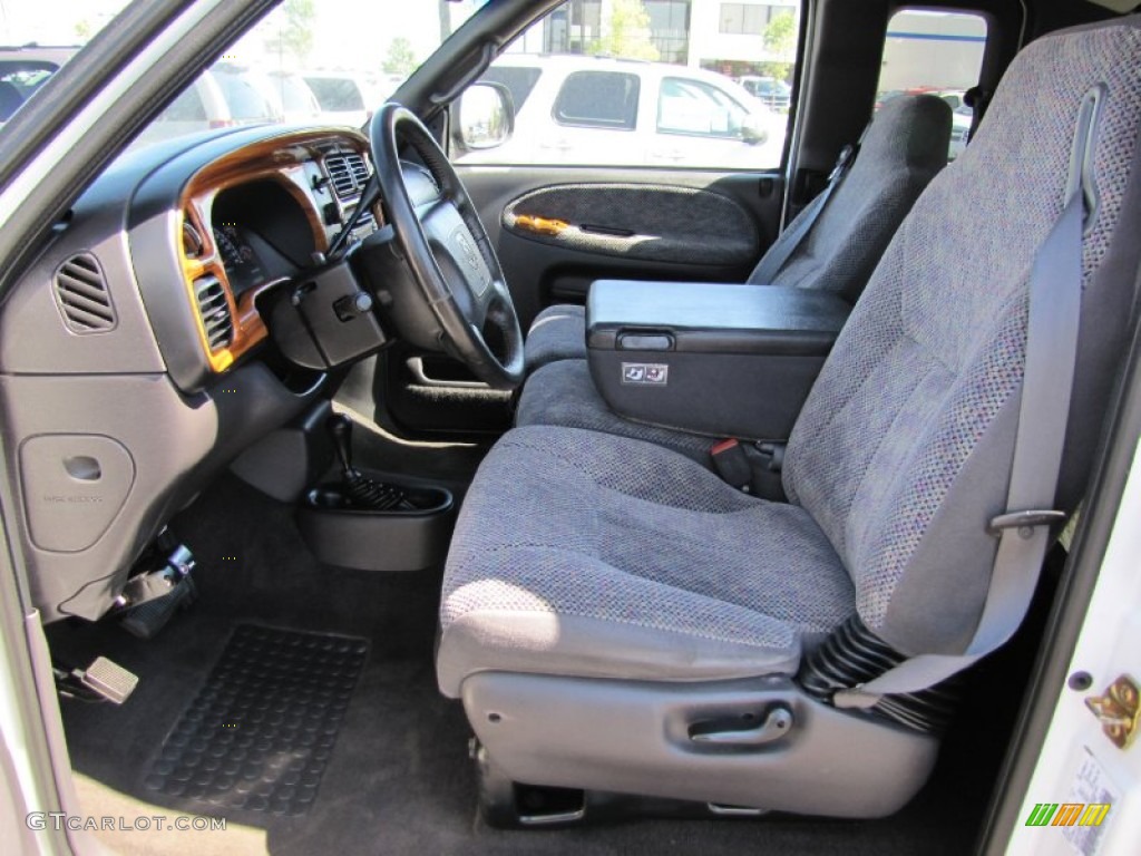 Mist Gray Interior 1999 Dodge Ram 2500 SLT Extended Cab 4x4 Photo #53346817