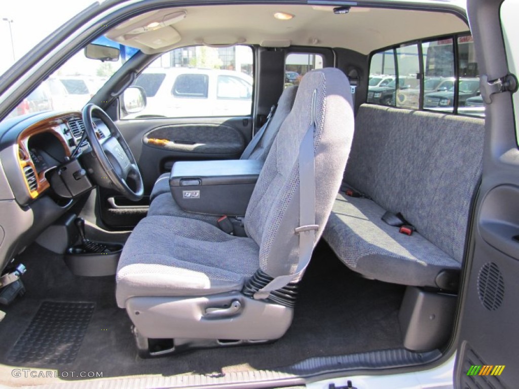 Mist Gray Interior 1999 Dodge Ram 2500 SLT Extended Cab 4x4 Photo #53347048