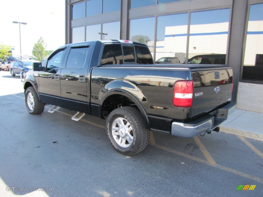 2004 F150 Lariat SuperCrew 4x4 - Black / Black photo #27