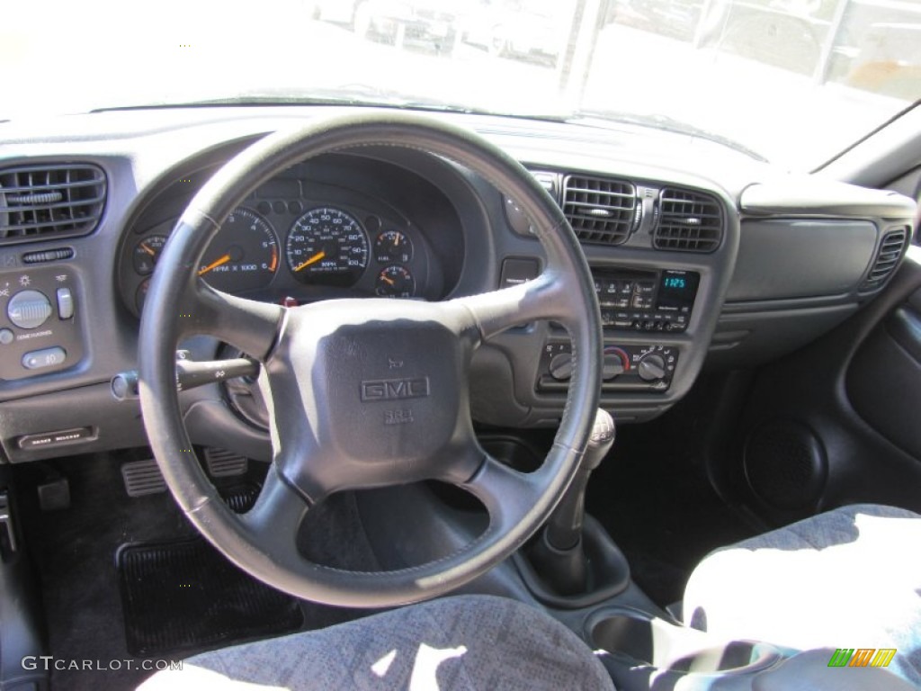 2000 Sonoma SLE Extended Cab 4x4 - Indigo Blue Metallic / Graphite photo #4