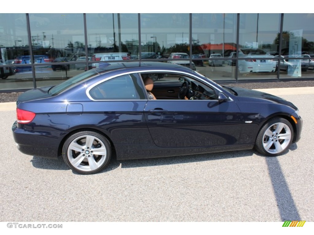 2008 3 Series 335xi Coupe - Monaco Blue Metallic / Black photo #4