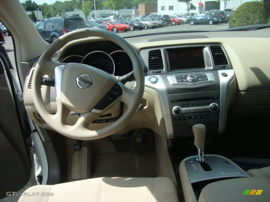 2011 Murano SL AWD - Glacier White Pearl / Beige photo #13