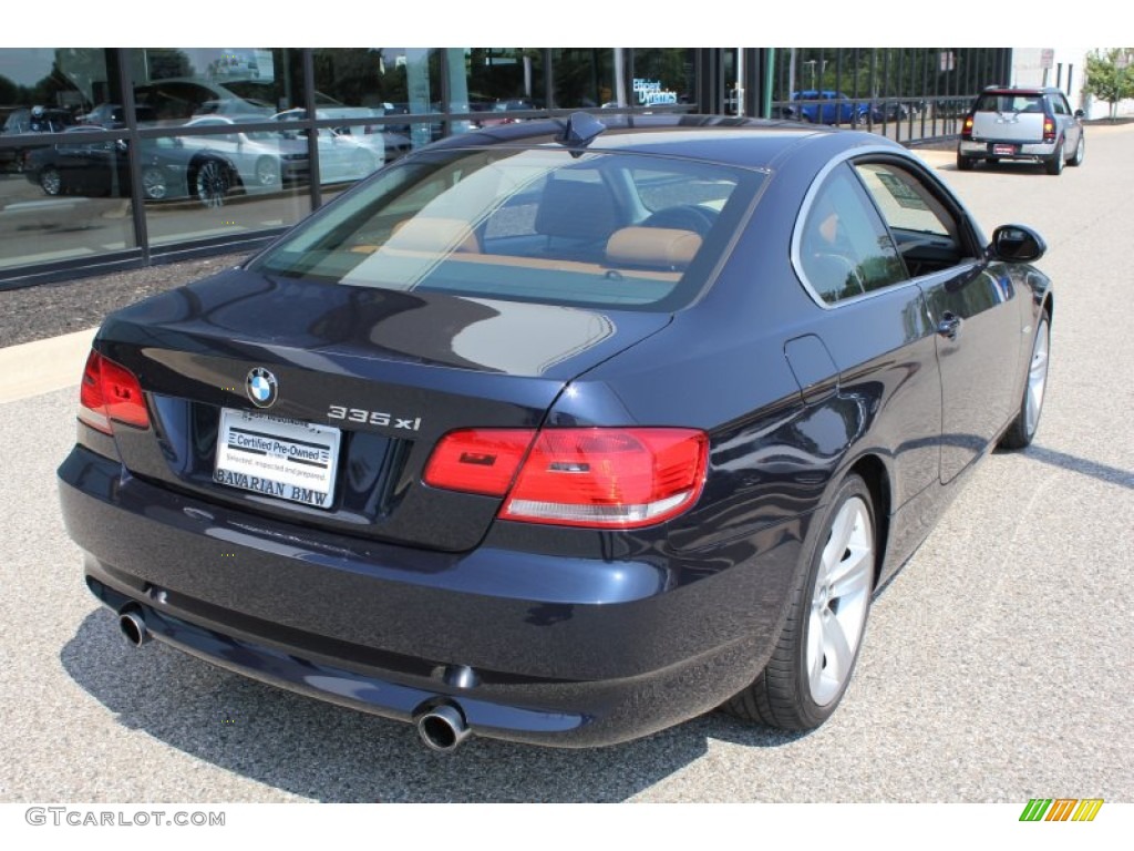 2008 3 Series 335xi Coupe - Monaco Blue Metallic / Black photo #5