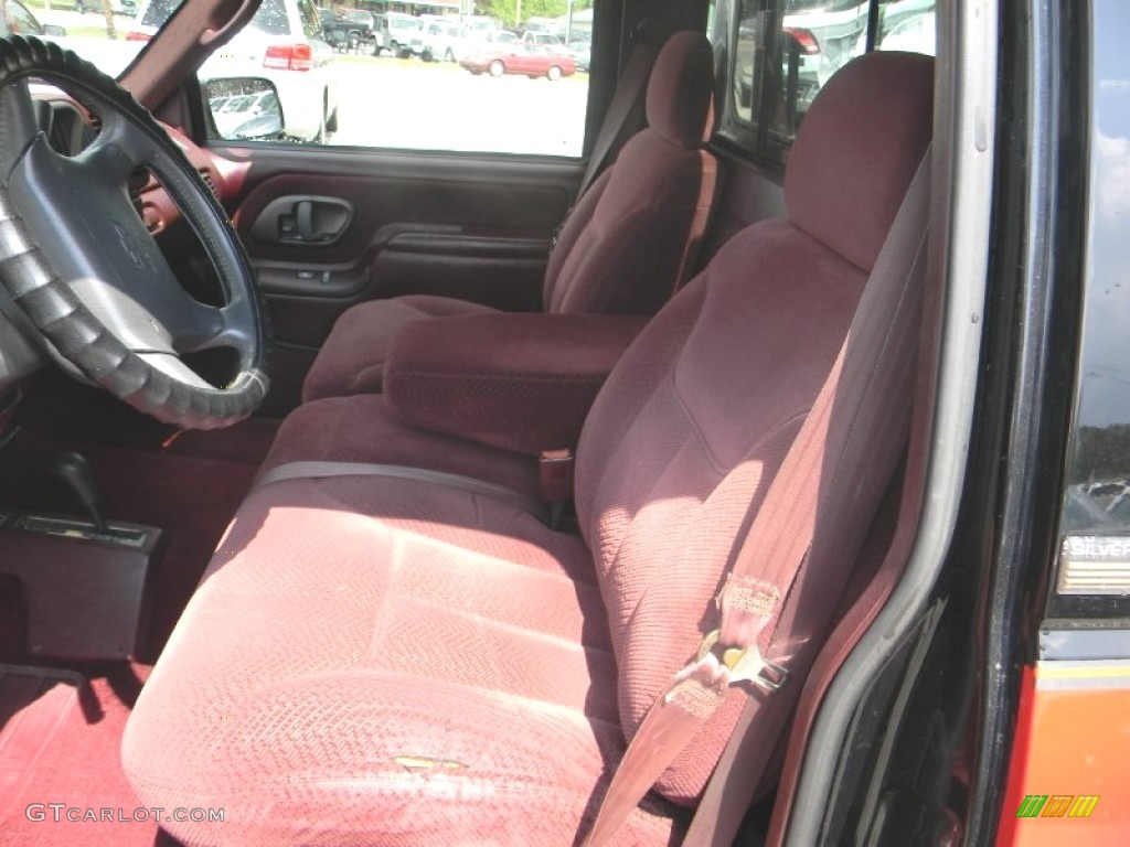 Burgundy Interior 1995 Chevrolet C/K K1500 Regular Cab 4x4 Photo #53348617