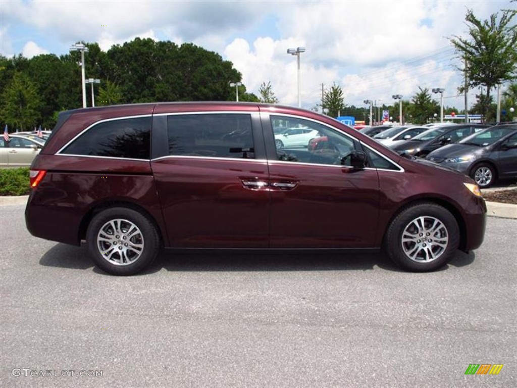 2011 Odyssey EX - Dark Cherry Pearl / Beige photo #2