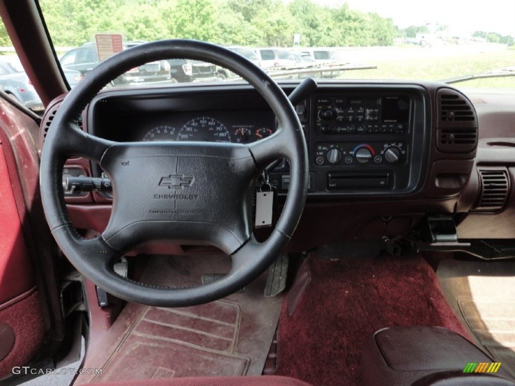 1996 Chevrolet Tahoe LS 4x4 Red Dashboard Photo #53349745
