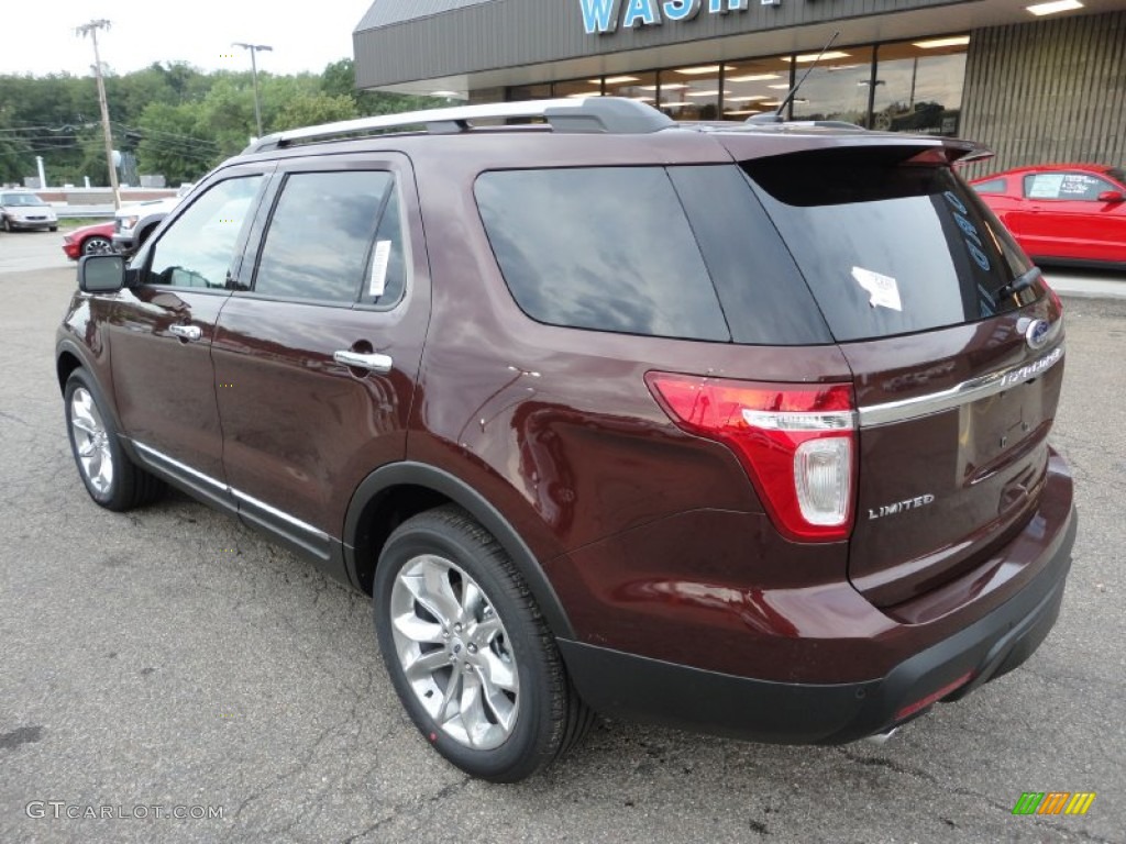 2012 Explorer Limited 4WD - Cinnamon Metallic / Charcoal Black photo #2