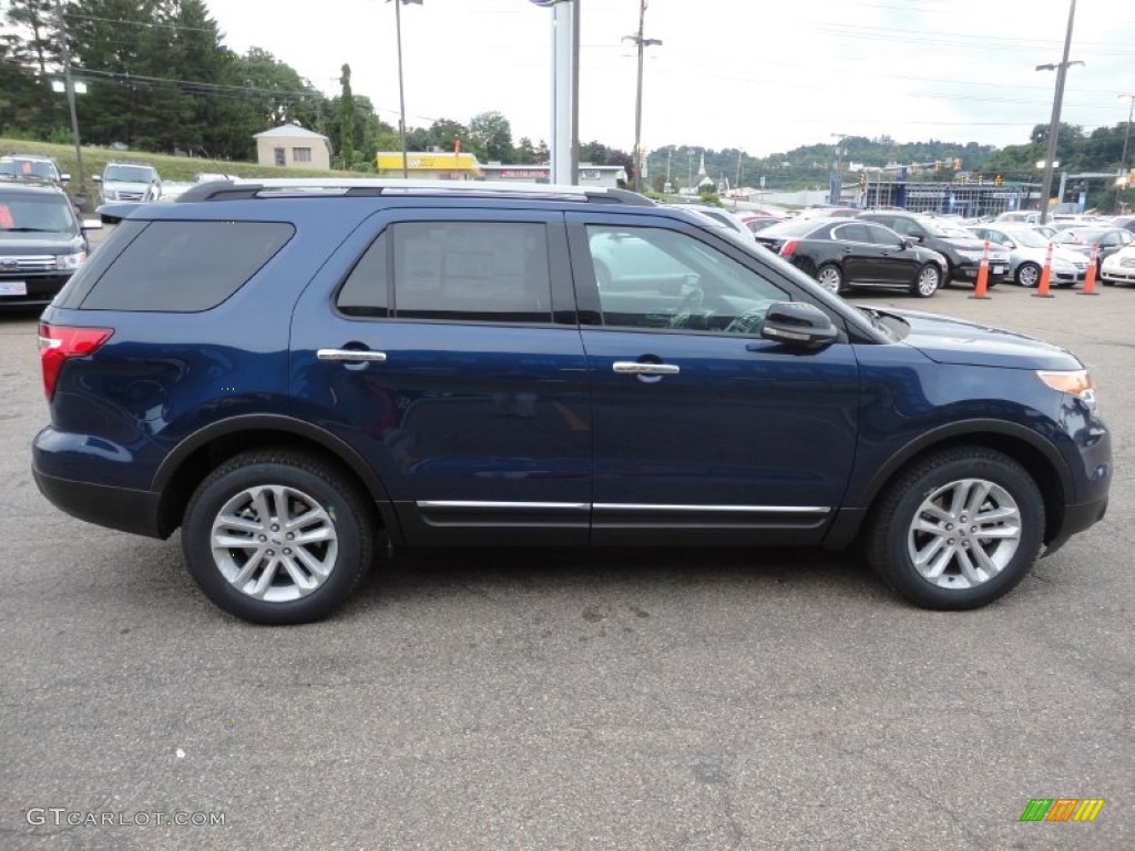 Dark Pearl Blue Metallic 2012 Ford Explorer XLT EcoBoost Exterior Photo #53350816