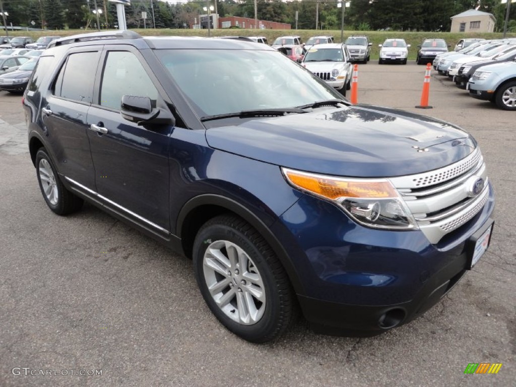 Dark Pearl Blue Metallic 2012 Ford Explorer XLT EcoBoost Exterior Photo #53350828