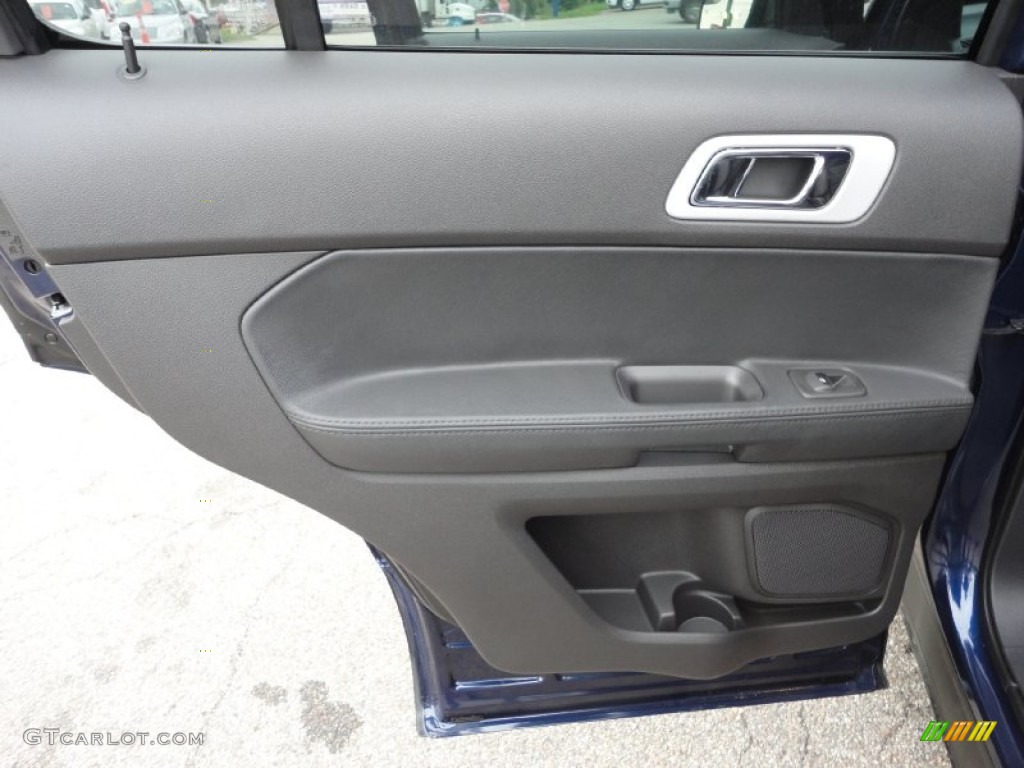2012 Ford Explorer XLT EcoBoost Charcoal Black Door Panel Photo #53350903