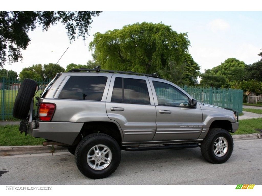 1999 Grand Cherokee Limited 4x4 - Bright Platinum Metallic / Agate photo #10