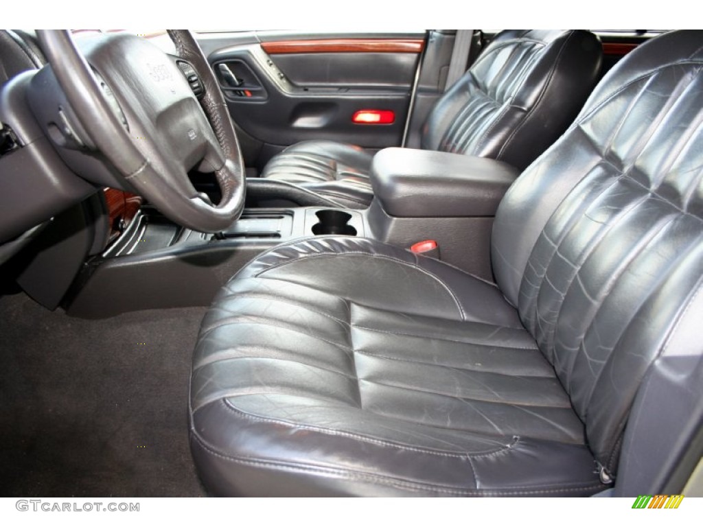 1999 Grand Cherokee Limited 4x4 - Bright Platinum Metallic / Agate photo #46