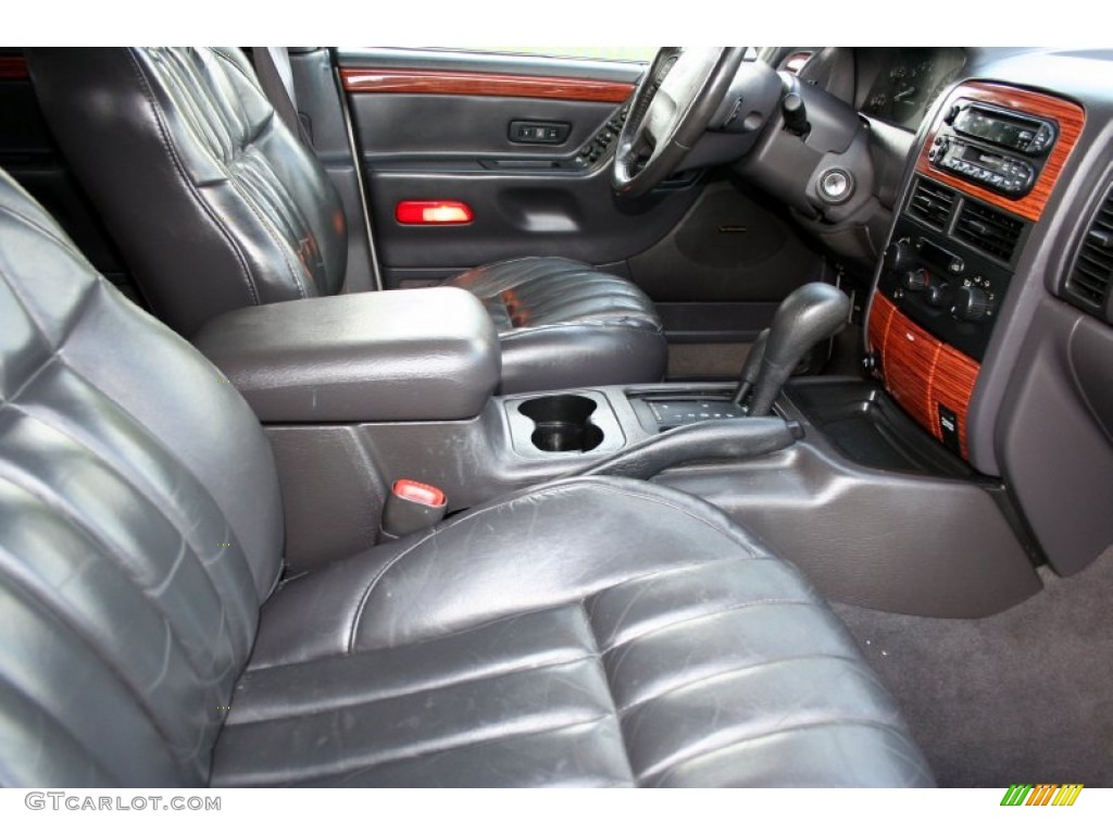 1999 Grand Cherokee Limited 4x4 - Bright Platinum Metallic / Agate photo #47