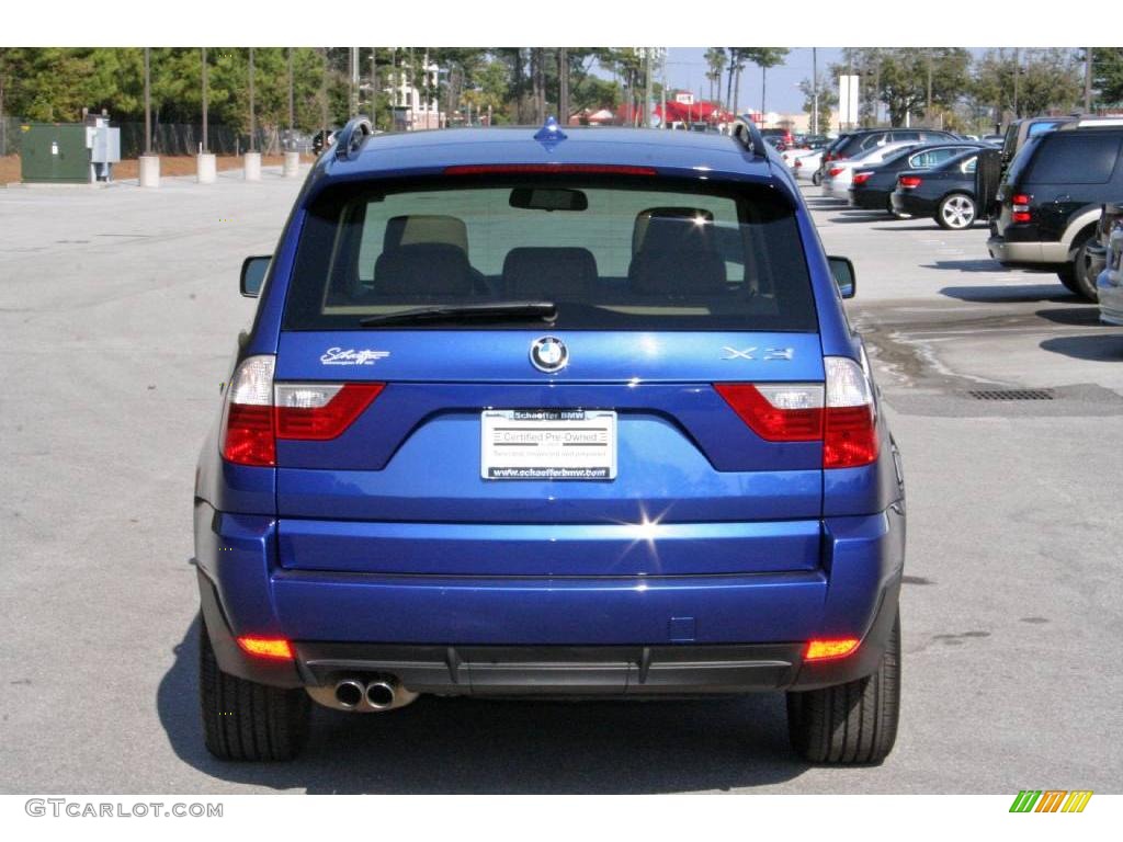 2007 X3 3.0si - Montego Blue Metallic / Sand Beige Nevada Leather photo #6