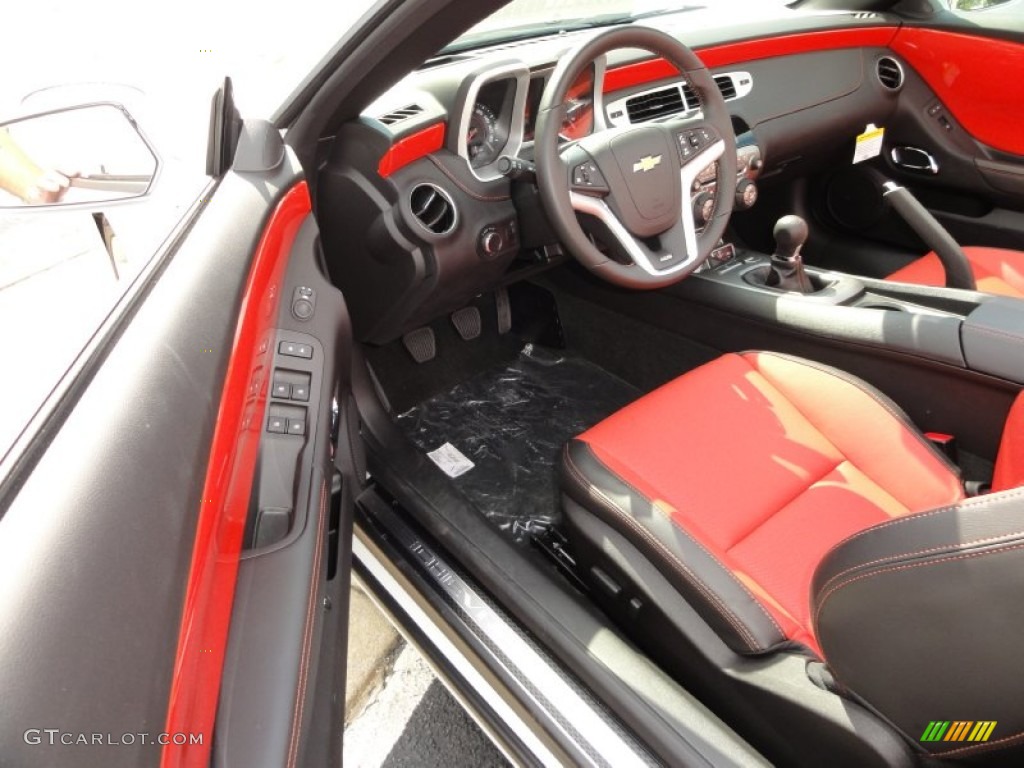 Inferno Orange/Black Interior 2012 Chevrolet Camaro SS/RS Convertible Photo #53353105