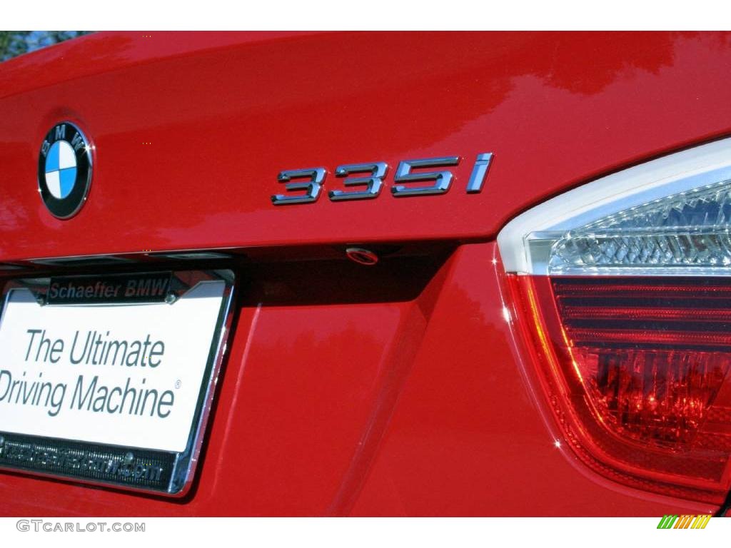 2008 3 Series 335i Sedan - Crimson Red / Beige photo #20