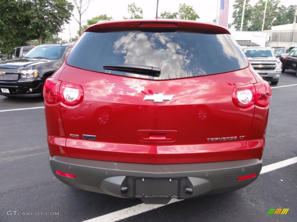 Crystal Red Tintcoat 2012 Chevrolet Traverse LT AWD Exterior Photo #53353534