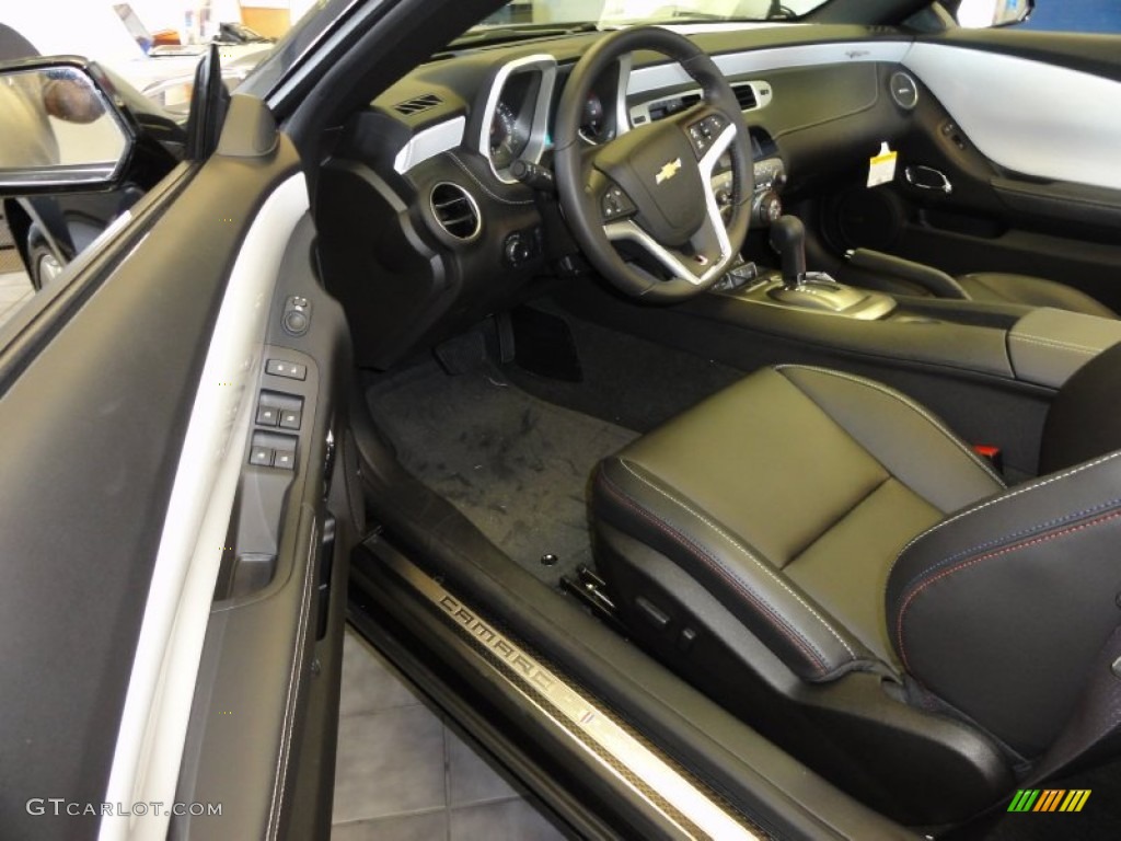 Jet Black Interior 2012 Chevrolet Camaro SS 45th Anniversary Edition Convertible Photo #53354209
