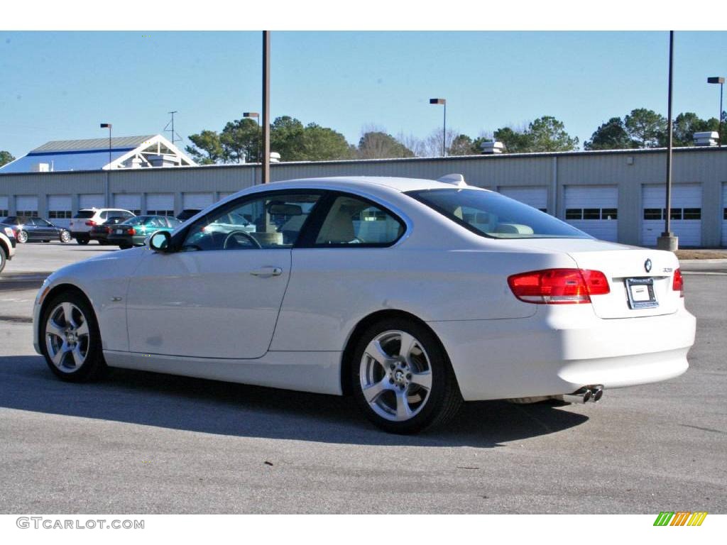 2007 3 Series 328i Coupe - Alpine White / Cream Beige photo #5