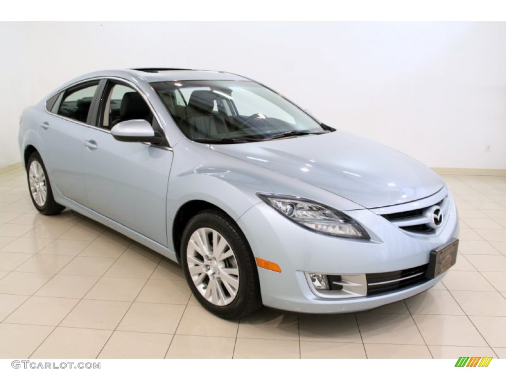 2009 MAZDA6 i Grand Touring - Light Ice Blue Metallic / Black photo #1