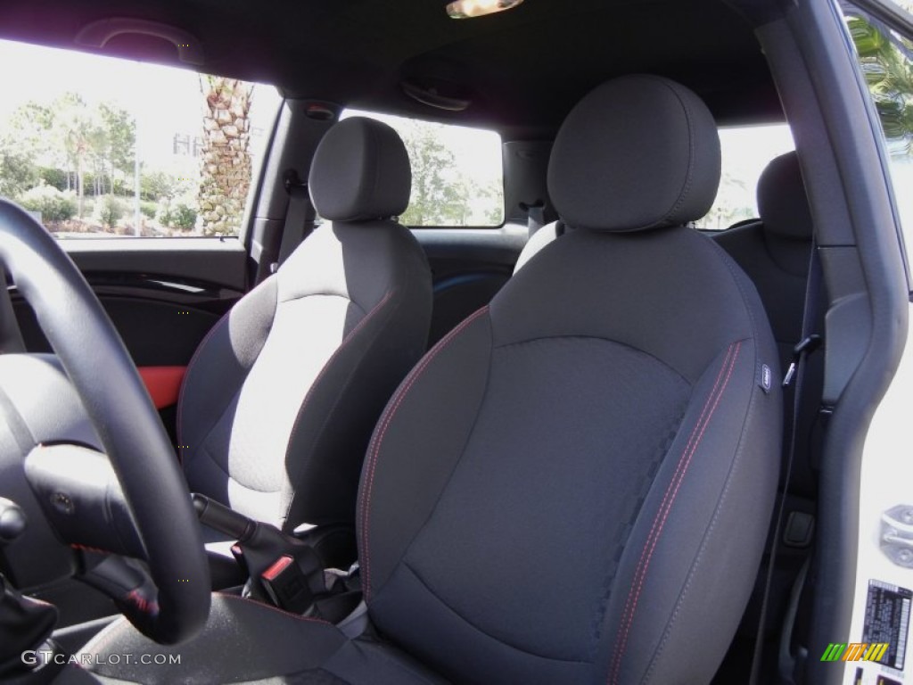 Checkered Carbon Black/Black Interior 2011 Mini Cooper John Cooper Works Hardtop Photo #53355073