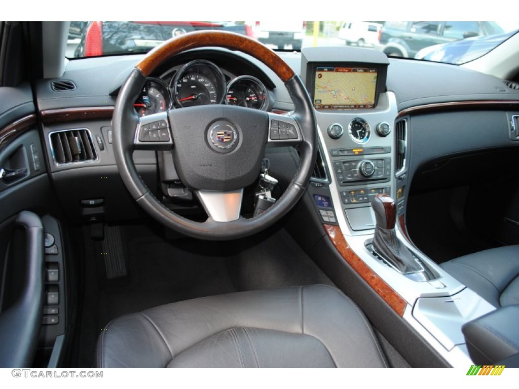 2010 Cadillac CTS 4 3.0 AWD Sport Wagon Ebony Dashboard Photo #53355856
