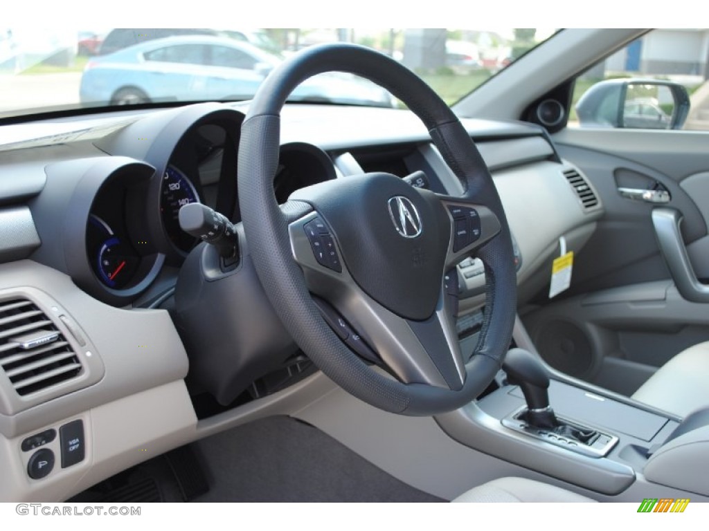 2011 Acura RDX Standard RDX Model Taupe Steering Wheel Photo #53356531