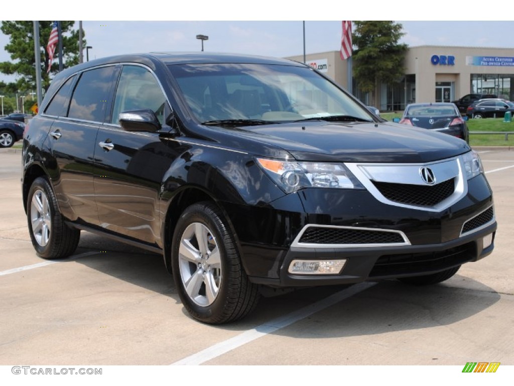 2011 MDX Technology - Crystal Black Pearl / Parchment photo #3