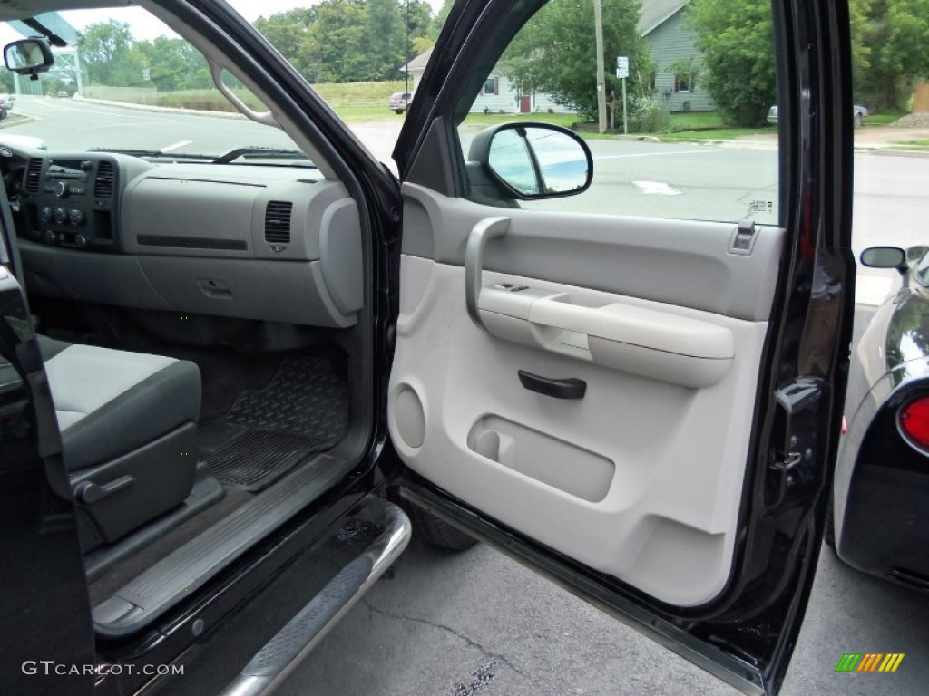 2009 Chevrolet Silverado 2500HD LS Crew Cab 4x4 Dark Titanium Door Panel Photo #53357221
