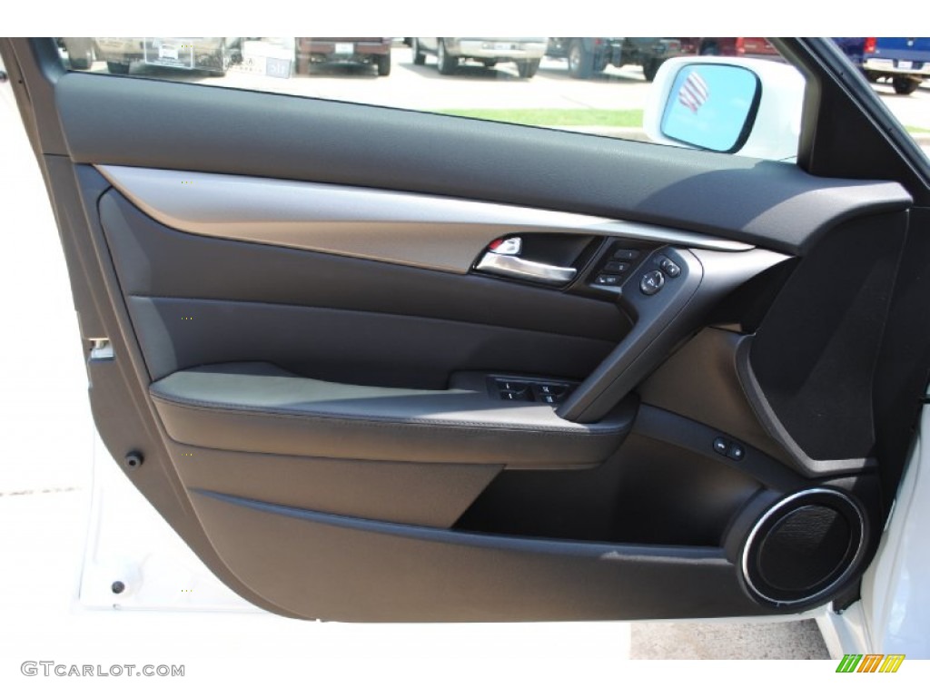 2012 Acura TL 3.5 Technology Ebony Door Panel Photo #53357821