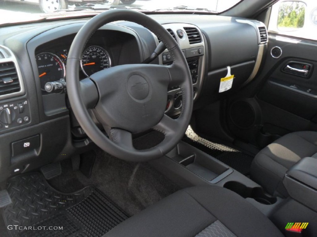 Ebony Interior 2012 Chevrolet Colorado LT Crew Cab 4x4 Photo #53358304