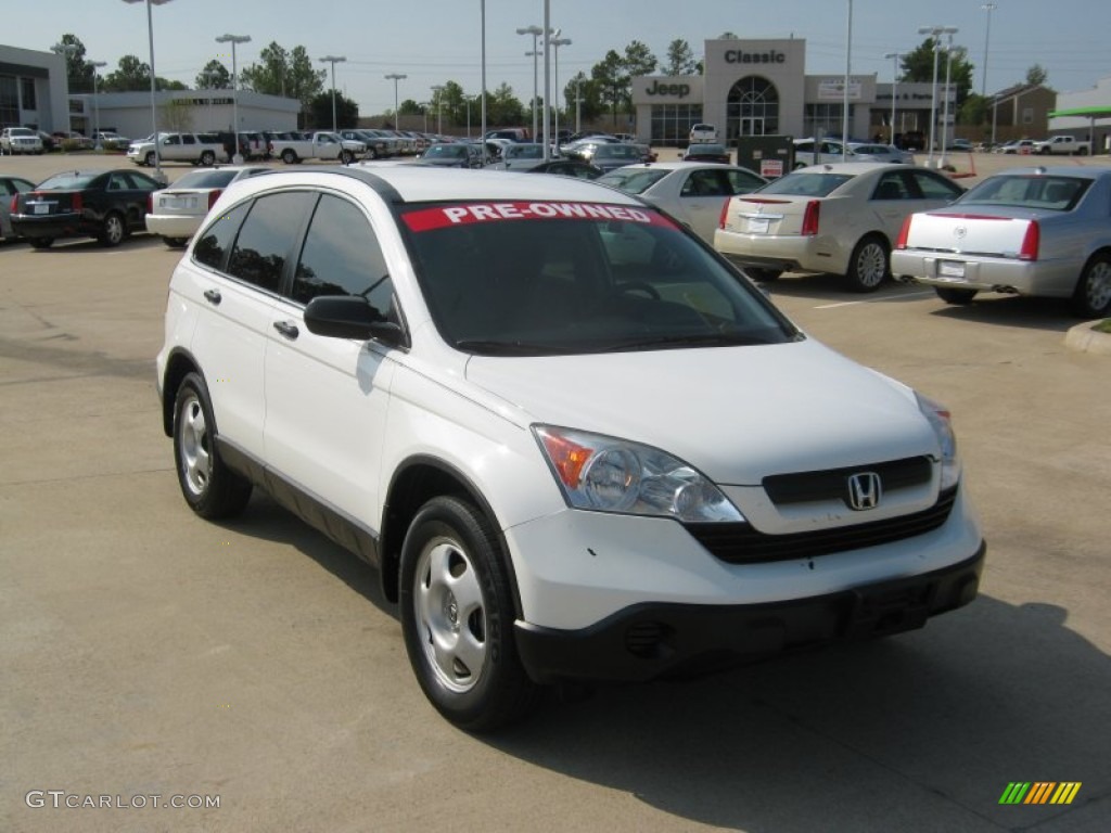 2008 CR-V LX - Taffeta White / Gray photo #7