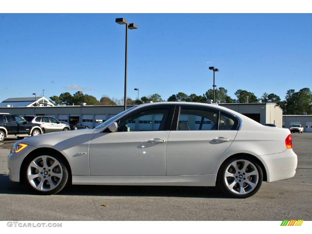 2008 3 Series 335i Sedan - Alpine White / Beige photo #4