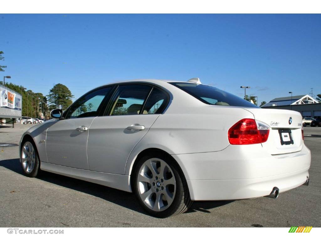 2008 3 Series 335i Sedan - Alpine White / Beige photo #5