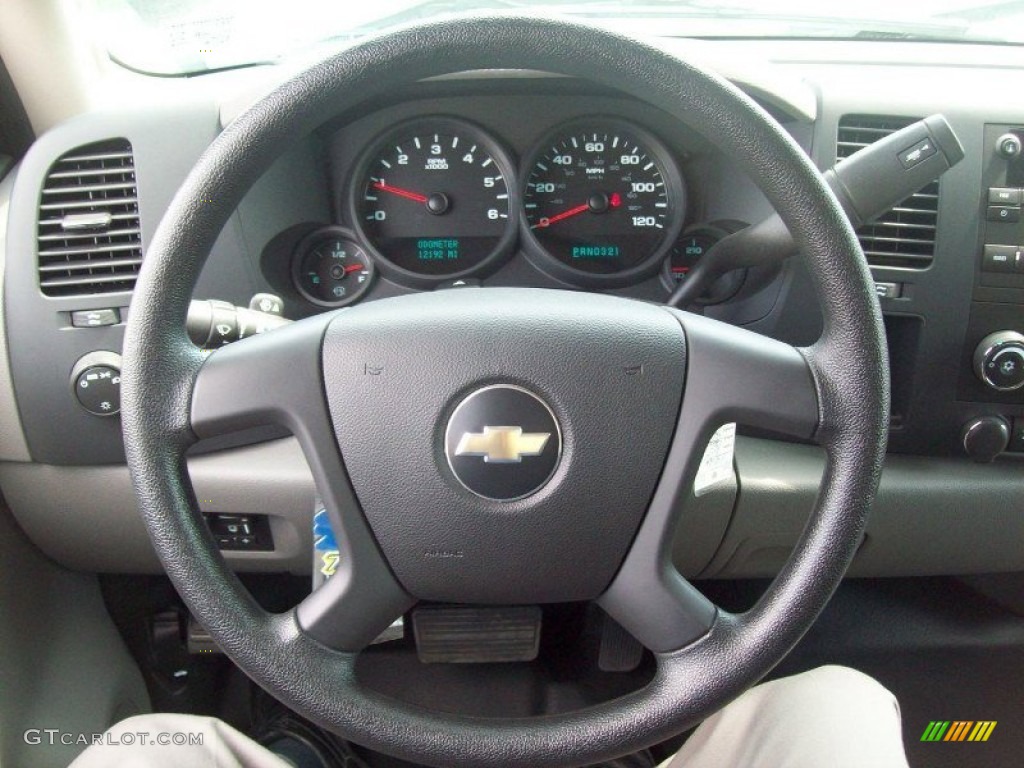 2009 Chevrolet Silverado 1500 Extended Cab Dark Titanium Steering Wheel Photo #53362483