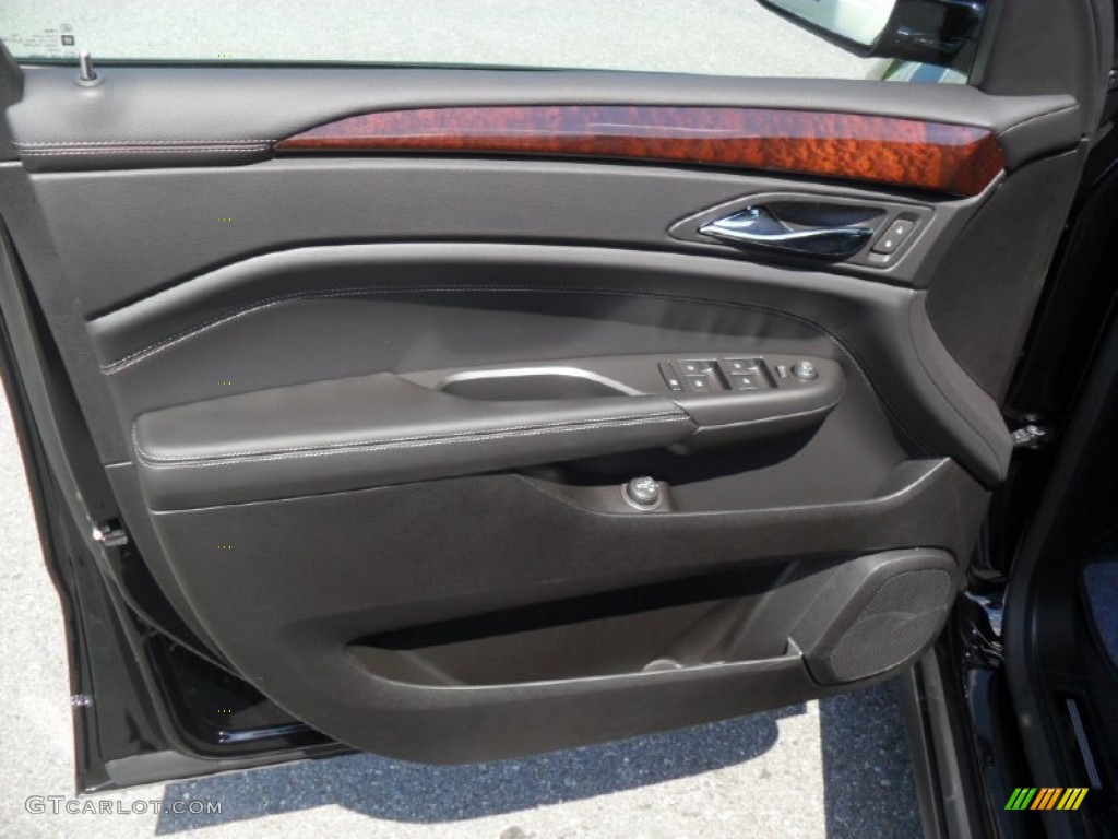 2012 Cadillac SRX Performance Ebony/Ebony Door Panel Photo #53365328