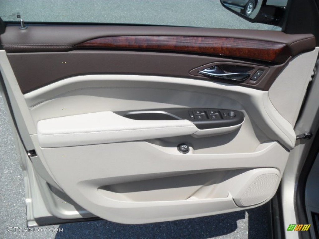 2012 Cadillac SRX Luxury Shale/Brownstone Door Panel Photo #53365724
