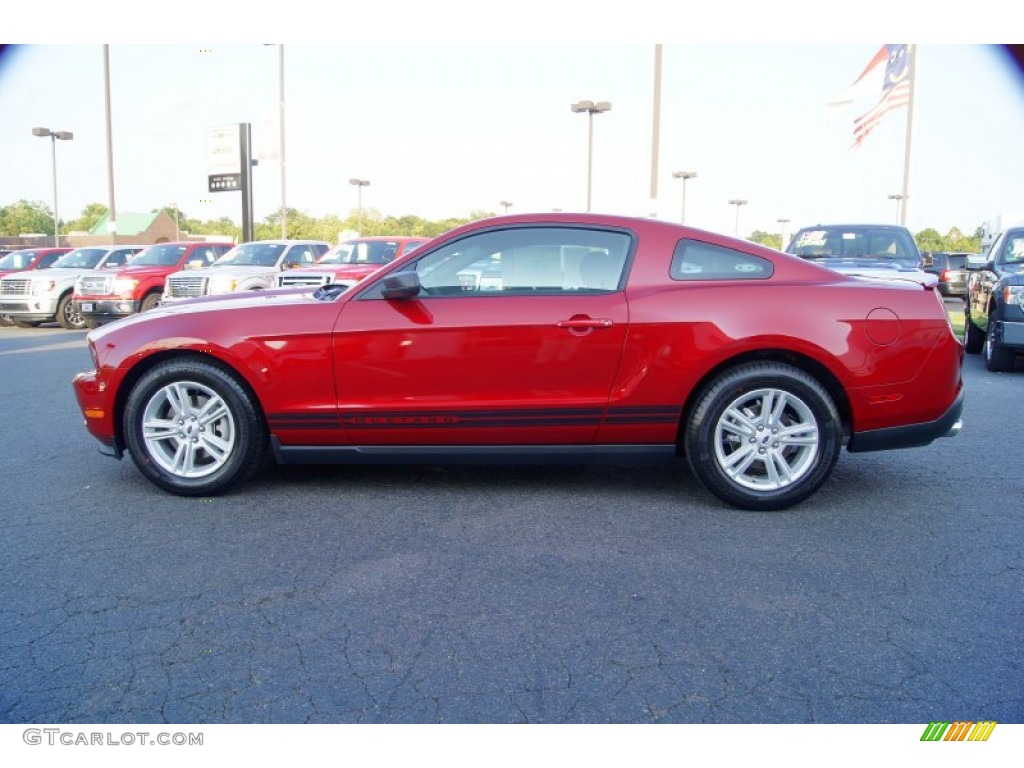 Red Candy Metallic 2012 Ford Mustang V6 Coupe Exterior Photo #53366450