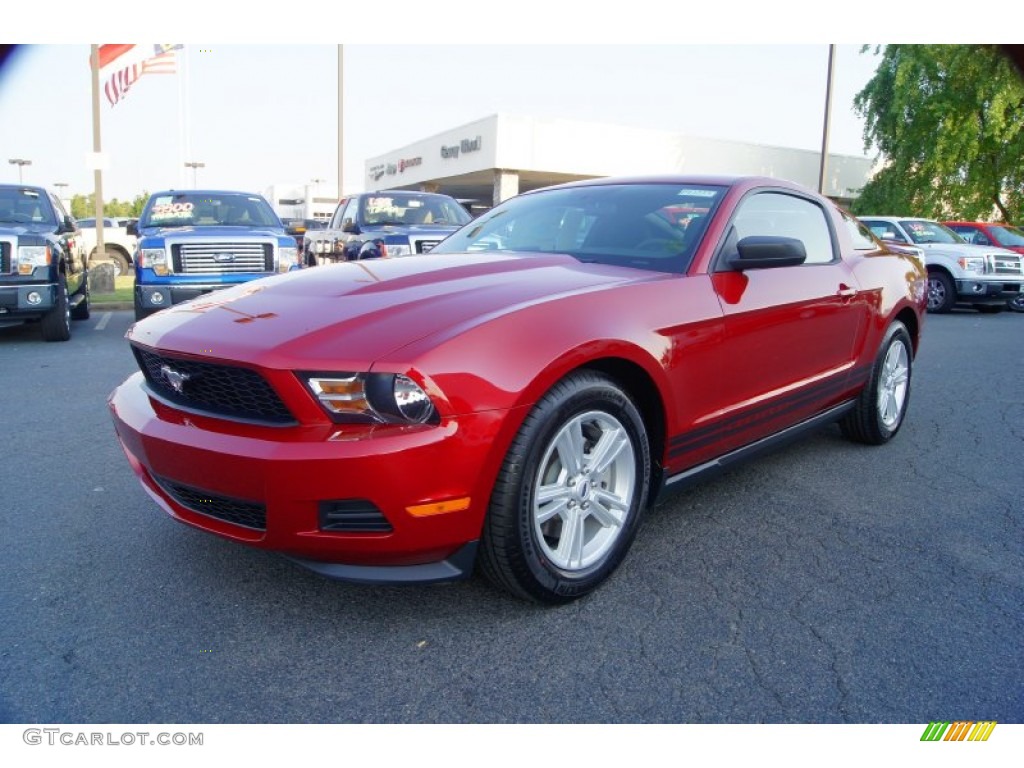Red Candy Metallic 2012 Ford Mustang V6 Coupe Exterior Photo #53366462
