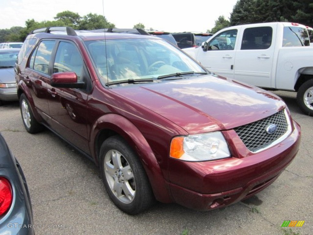 2007 Freestyle Limited AWD - Red Fire Metallic / Pebble Beige photo #1