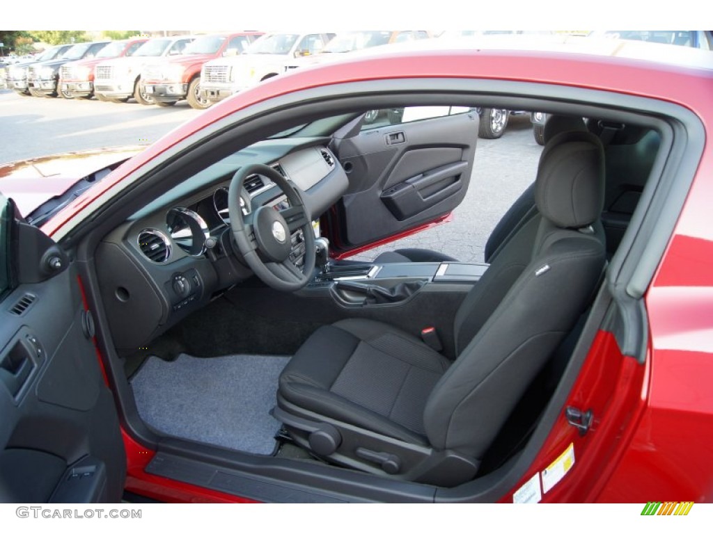 Charcoal Black Interior 2012 Ford Mustang V6 Coupe Photo #53366492