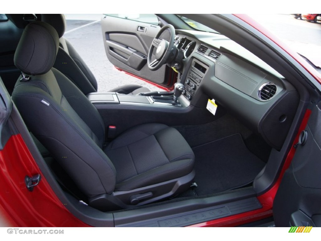 Charcoal Black Interior 2012 Ford Mustang V6 Coupe Photo #53366522