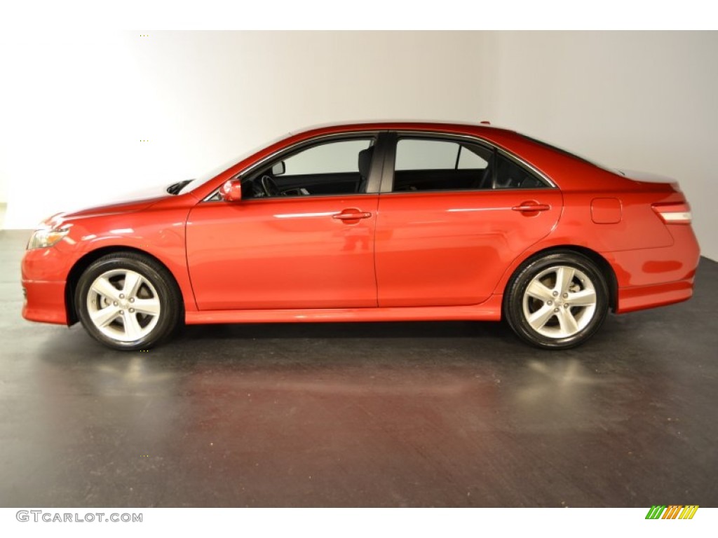 2010 Camry SE - Barcelona Red Metallic / Dark Charcoal photo #3