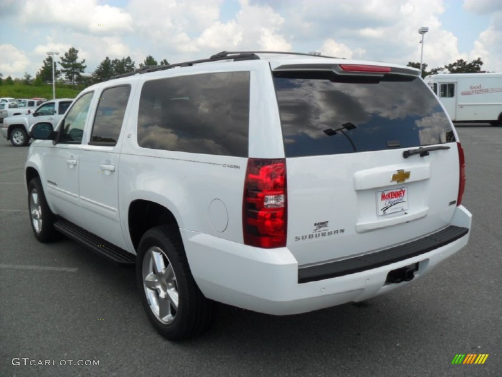 2011 Suburban LT 4x4 - Summit White / Ebony photo #2