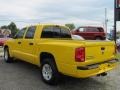 2007 Detonator Yellow Dodge Dakota SLT Quad Cab 4x4  photo #2