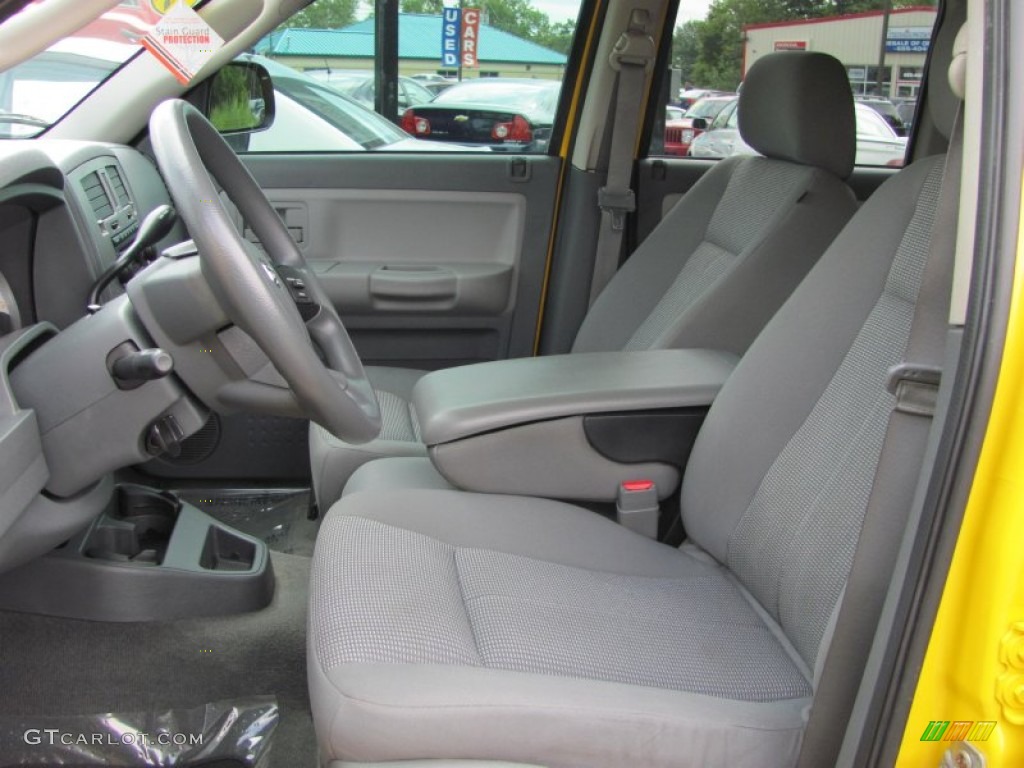Medium Slate Gray Interior 2007 Dodge Dakota SLT Quad Cab 4x4 Photo #53369585